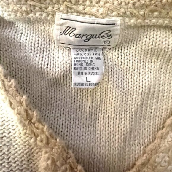 MARGULES VINTAGE FLOWER CARDIGAN LIKE BRAND NEW SIZE LARGE BUTTON DOWN S… - Picture 10 of 10